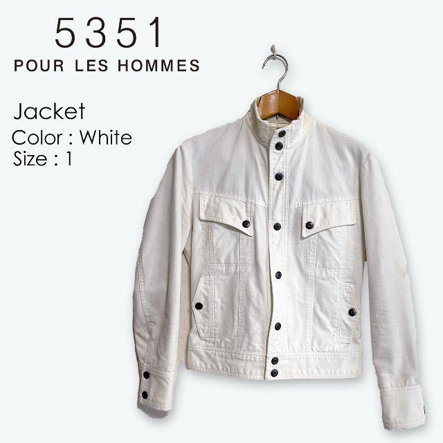 5351 POUR LES HOMMES 難あり 5351 プールオム ブルゾンの通販 by shop｜ゴーサンゴーイチプールオムならラクマ