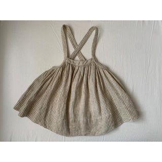 ソーアプルーム(SOOR PLOOM)のsoorploom ギンガムチェック　スカート　3y(スカート)