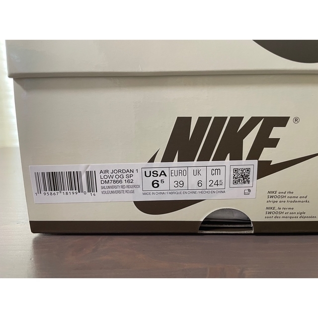 Travis Scott × Nike AJ1 Low 24.5cm dev.unilibre.edu.mx
