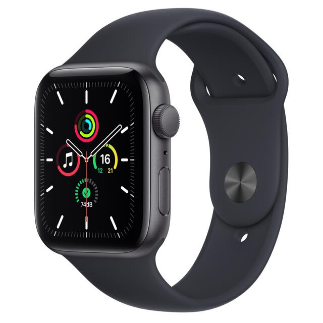 【セット】Apple Watch SE 44㎜　GPSモデル　強化ガラスセット