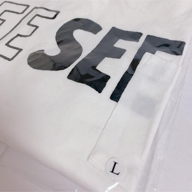 白 L SEE SEE BIG SS POCKET TEE ポケットTシャツ