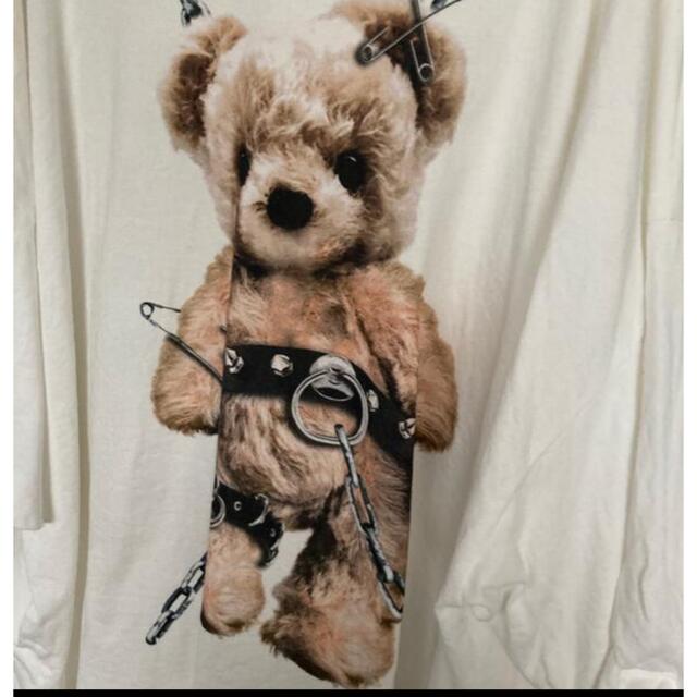 Amilige アミリージュくまTied Bear BIG Tシャツ ホワイト