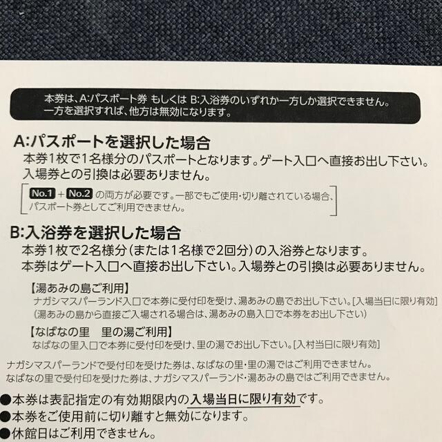 ナガシマスパーランド パスポート券 なばなの里 長島スパーランド 温泉