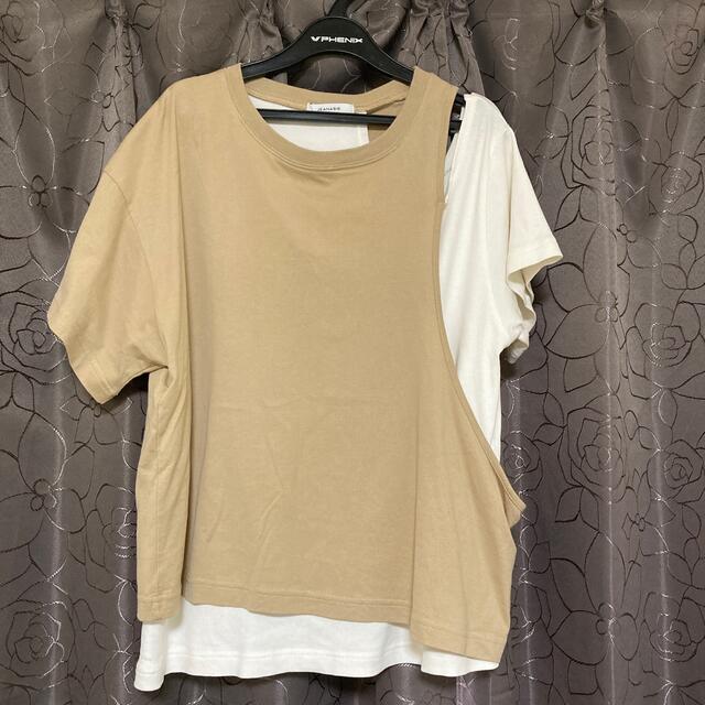 JEANASIS(ジーナシス)の肩見せTシャツ レディースのトップス(Tシャツ(半袖/袖なし))の商品写真