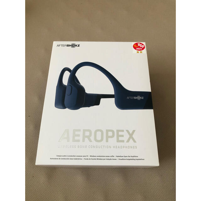 期間限定限定 AfterShokz Aeropex 骨伝導 ワイヤレス イヤホン ブルー