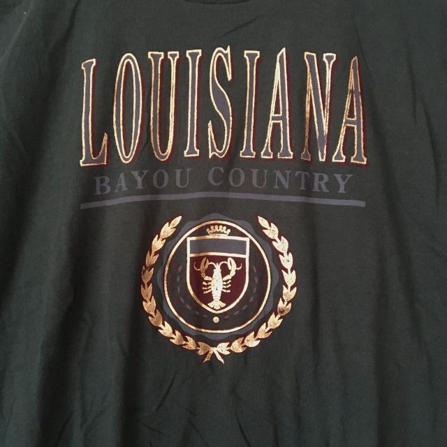 FRUIT OF THE LOOM(フルーツオブザルーム)のe35 US古着　フルーツオブザルーム　半袖Tシャツ　LOUISIANA　さそり メンズのトップス(Tシャツ/カットソー(半袖/袖なし))の商品写真