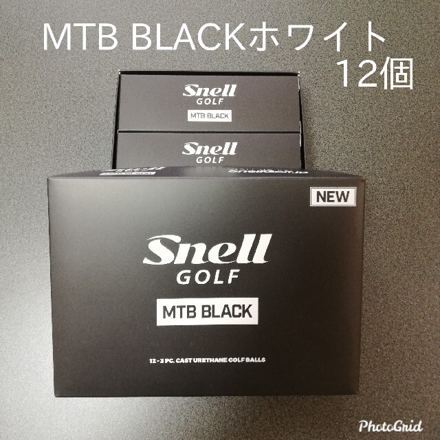 話題のSnell MTB BLACKホワイト1ダース(12個)スネルゴルフボール