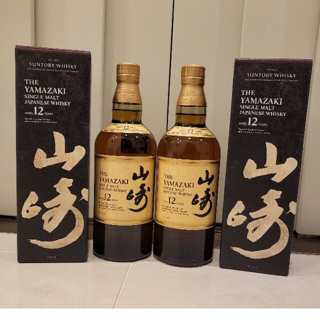 サントリー 山崎12年・18年 2本セット 新品・未開封 - ウイスキー