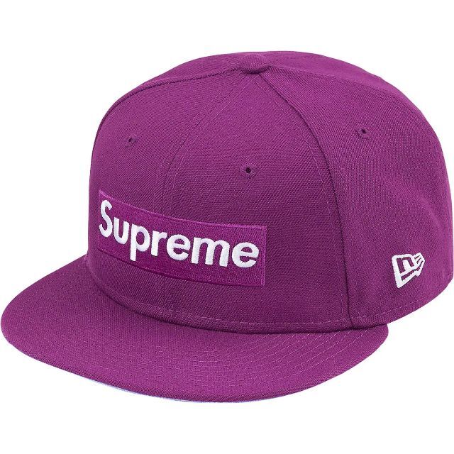 Supreme No Comp Box Logo New Era 7 1/2 紫Supreme店舗カラー