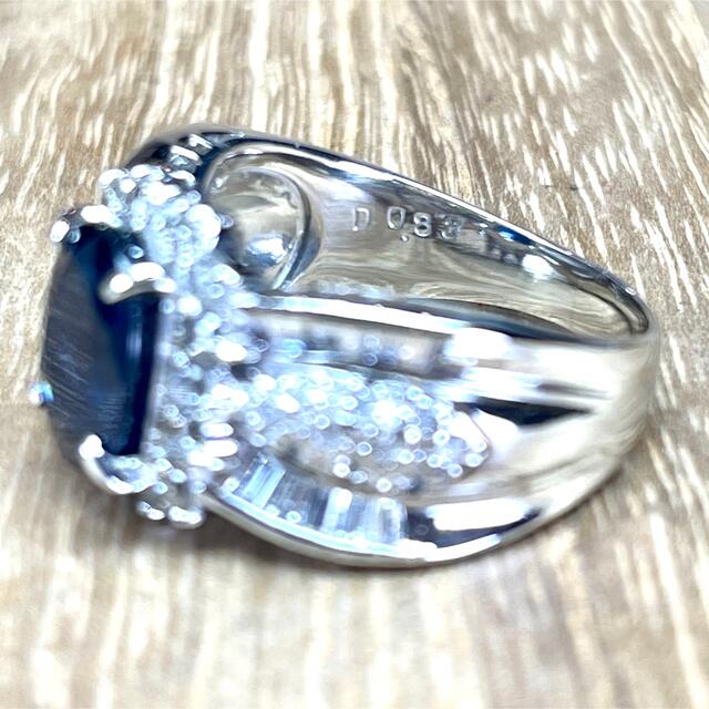 カタログギフトも! サファイア 美しい逸品!Pt900 ダイヤ M835 10.14g