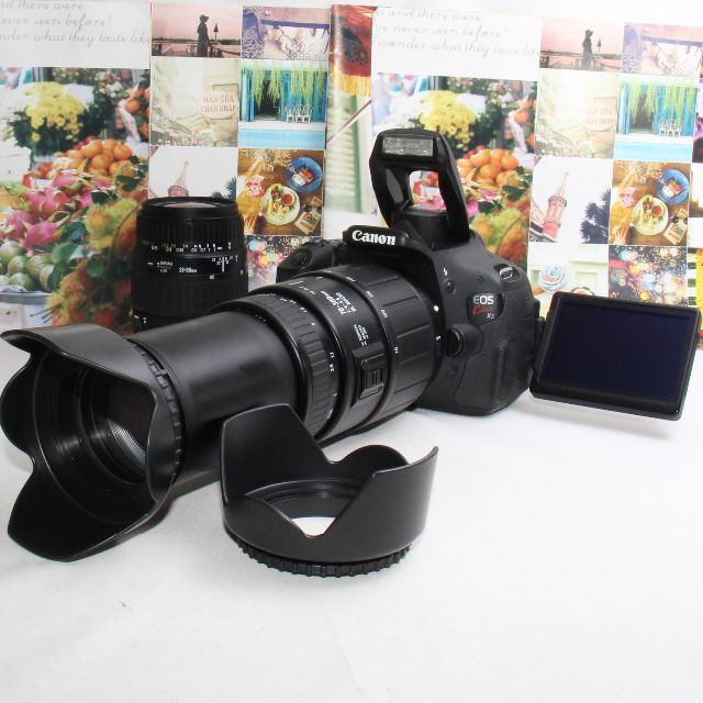新作モデル EOS ❤️新品カメラバック付❤️Canon - Canon kiss 超望遠ダブルレンズ x5 デジタル一眼