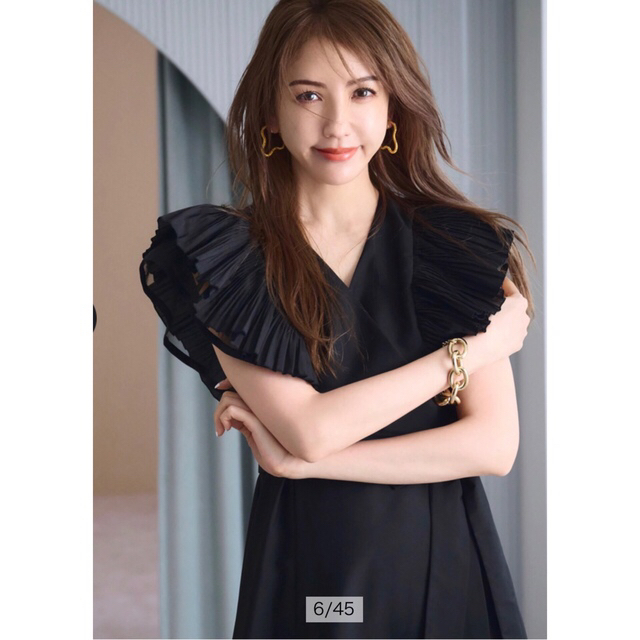 ❤︎JUSGLITTY❤︎《美香さんコラボ》カシュクールワンピース 新品未