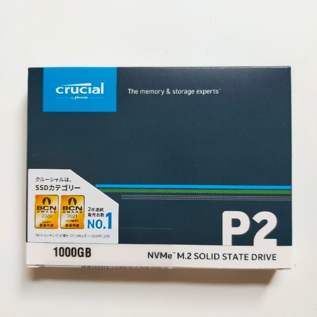 Crucial NVMe M.2 SSD 1000GBスマホ/家電/カメラ
