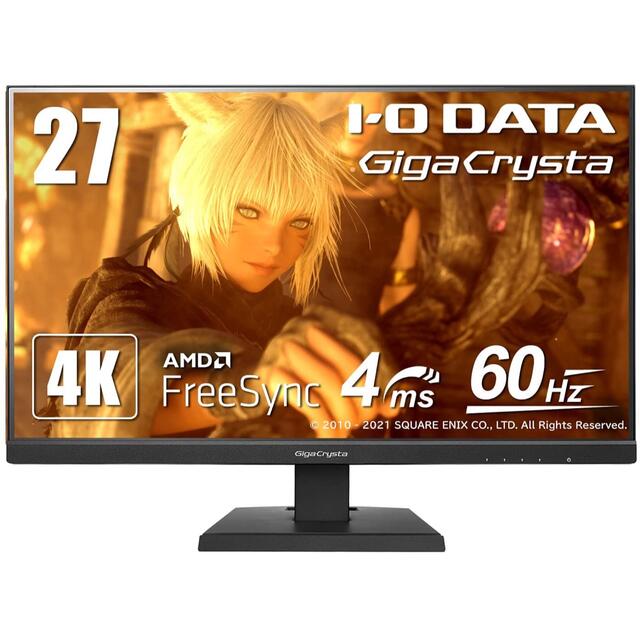 IODATA(アイオーデータ)のIODATA ゲーミングモニター 27インチ 4K EX-LDGCU271DB スマホ/家電/カメラのPC/タブレット(ディスプレイ)の商品写真