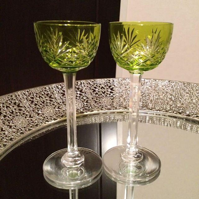 すのでこち⒯ 美品☆オールドサンルイマスネ リキュールグラス ペア