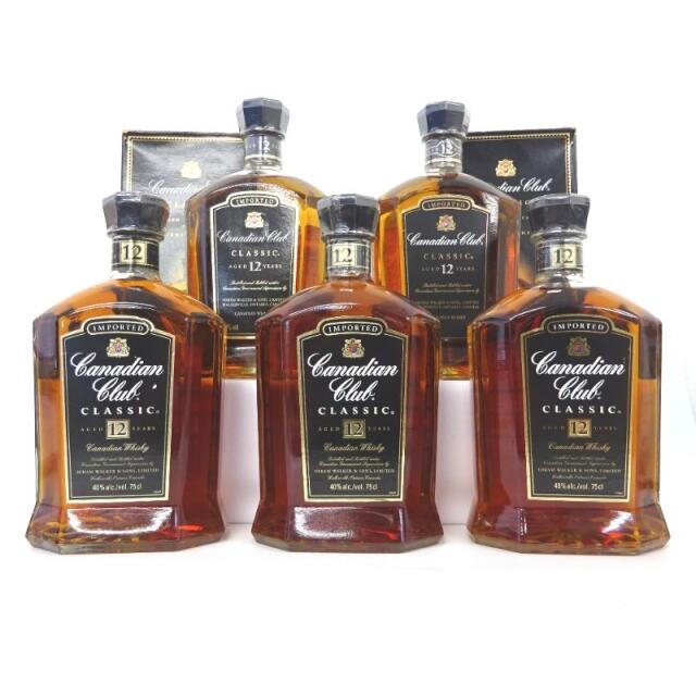 未開封☆Canadian Club【カナディアンクラブ】 12年 クラシック 5本