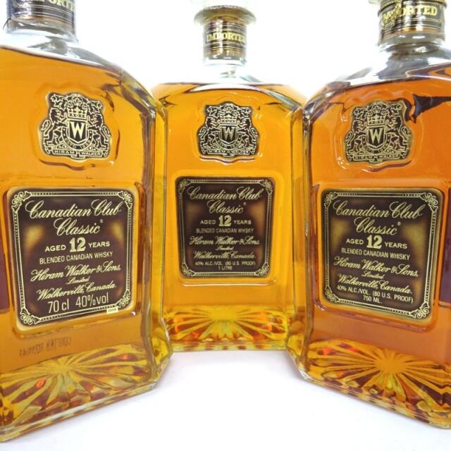 未開封★Canadian Club【カナディアンクラブ】 12年 クラシック 3本セット 1000/1140ml 箱なし