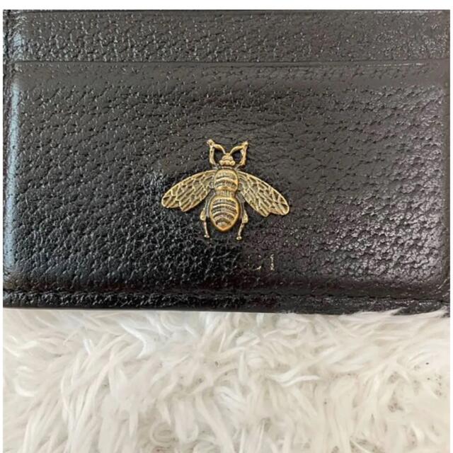 100%新品お得 Gucci 美品 訳あり GUCCI ブラック レザー Bee カード 定期入れの通販 by  daikichisyouten｜グッチならラクマ