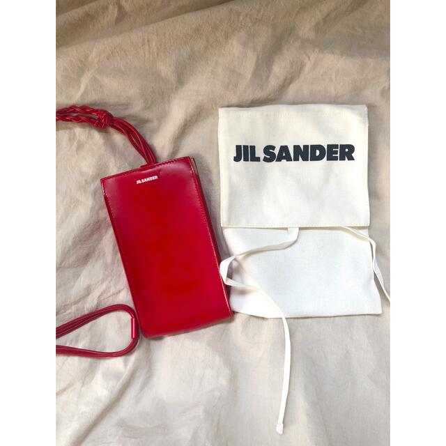 Jil Sander(ジルサンダー)のJil Sander Tangle フォンケース　赤　ショルダー レディースのバッグ(ショルダーバッグ)の商品写真