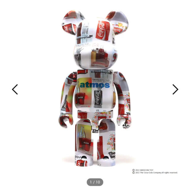 BE@RBRICK(ベアブリック)のBearbrick atmos × Coca-Cola TYPE-5 1000％ エンタメ/ホビーのフィギュア(その他)の商品写真