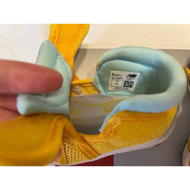 New Balance(ニューバランス)のニューバランス　ベビー用シューズ　yellow 11センチ キッズ/ベビー/マタニティのベビー靴/シューズ(~14cm)(スニーカー)の商品写真