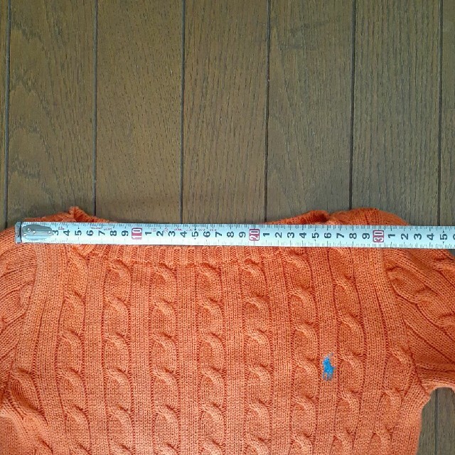 Ralph Lauren(ラルフローレン)のラルフローレン 長袖オレンジ 綿ニット レディースのトップス(ニット/セーター)の商品写真