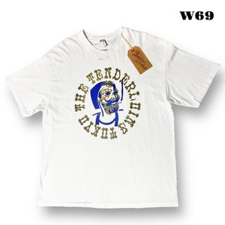 テンダーロイン(TENDERLOIN)の人気品！ TENDERLOIN 半袖 Tシャツ ジグザグ ホワイト 白 金 XL(Tシャツ/カットソー(半袖/袖なし))