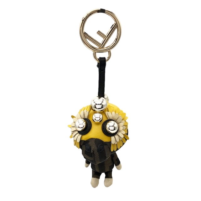 フェンディ FENDI スペース モンキー チャーム キーホルダー レ【中古
