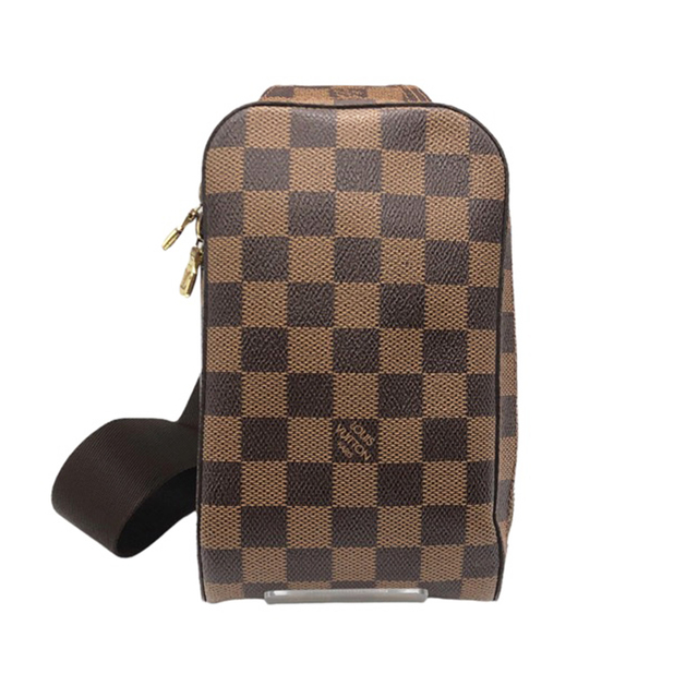 LOUIS VUITTON GERONIMOS DAMIER EBENE HIP BAG BROWN-CC569 