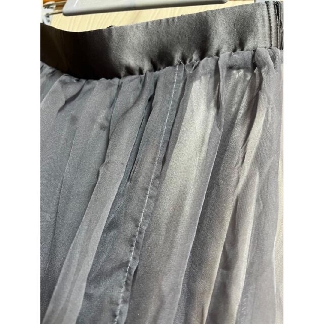 NICE CLAUP(ナイスクラップ)のナイスクラップ　ロングスカート　シフォンスカート レディースのスカート(ロングスカート)の商品写真