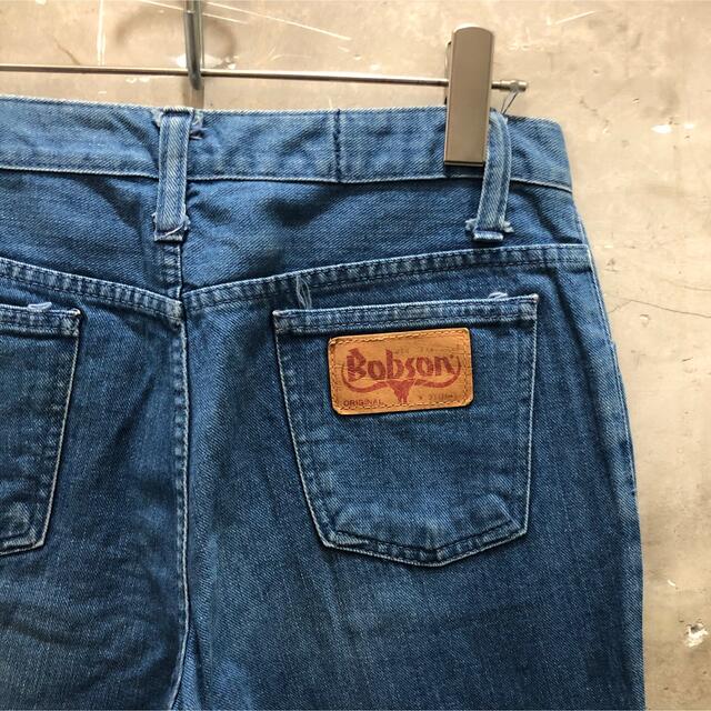 70s国産ビンテージ bobson w31 フレアパンツ ジーパン デニム