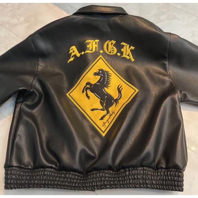 afgkレザージャケット a few good kids スタジャン Lサイズ
