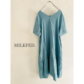 ミルクフェド(MILKFED.)のMILKFED. オーバーサイズ ティアード ワンピース(ロングワンピース/マキシワンピース)