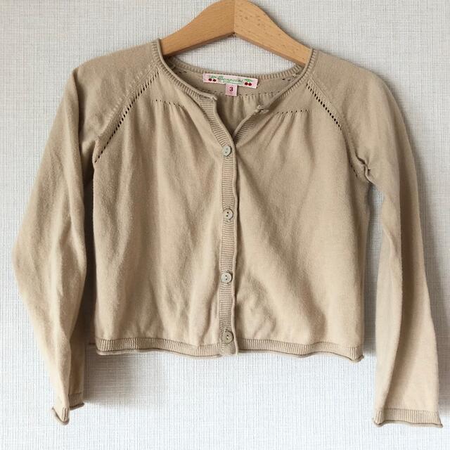 Bonpoint(ボンポワン)のカーディガン　3A 100 キッズ/ベビー/マタニティのキッズ服女の子用(90cm~)(カーディガン)の商品写真