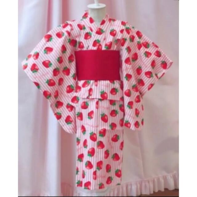 Shirley Temple(シャーリーテンプル)のシャーリーテンプル浴衣S キッズ/ベビー/マタニティのキッズ服女の子用(90cm~)(甚平/浴衣)の商品写真