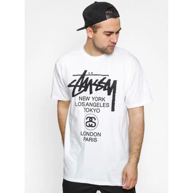 新品】stussy Tシャツ サイズXL ホワイト - Tシャツ/カットソー(半袖