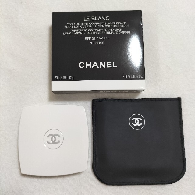 CHANEL(シャネル)のCHANEL シャネル ルブランコンパクトラディアンス 21 ベージュ コスメ/美容のベースメイク/化粧品(ファンデーション)の商品写真