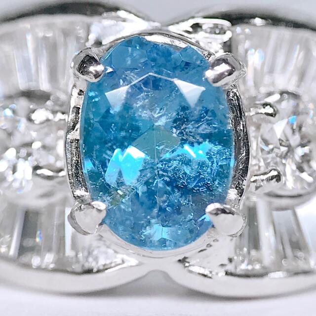 パライバ ブルー トルマリン 0.46ct ダイヤ 0.56ct PT900 2