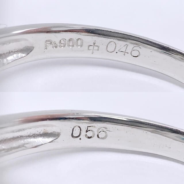 パライバ ブルー トルマリン 0.46ct ダイヤ 0.56ct PT900 6