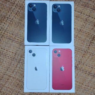 iPhone13（ミッドナイト✕2、スターライト✕1、レッド✕1）(スマートフォン本体)