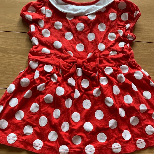 Disney(ディズニー)のミニーちゃん　ワンピース キッズ/ベビー/マタニティのキッズ服女の子用(90cm~)(ワンピース)の商品写真