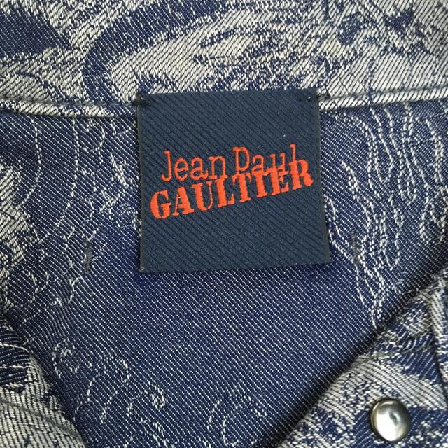 Jean-Paul GAULTIER(ジャンポールゴルチエ)のタトゥー柄Gジャン　デニムジャケットJean Paul Gaultier レディースのジャケット/アウター(Gジャン/デニムジャケット)の商品写真