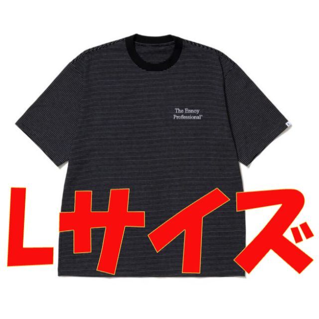 ENNOY ボーダー Tシャツ tee Large Blackennoyofficial