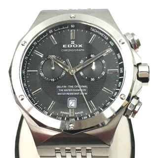 △△EDOX エドックス 腕時計 デルフィン クロノグラフ 10108の通販 by ...