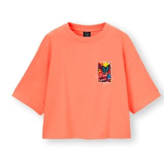 ジーユー(GU)のFYOS クロップドグラフィックＴ蜷川実花×GU　コラボ(Tシャツ(半袖/袖なし))