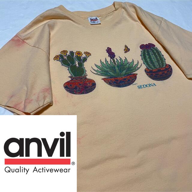 極細繊維クロス 90s ヴィンテージ USA製 シングルステッチ 刺繍 ゆるだぼ 90