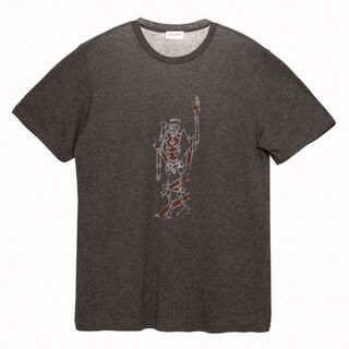 サンローラン(Saint Laurent)のサンローラン パリ Tシャツ カットソー ユニセックス グレー XS(Tシャツ/カットソー(半袖/袖なし))