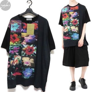 ヨウジヤマモト　花柄Tシャツ