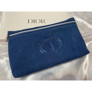 クリスチャンディオール(Christian Dior)のDIOR ディオール　デニムポーチ　(ポーチ)