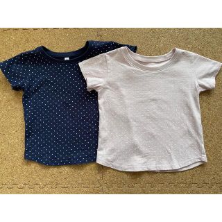 ムジルシリョウヒン(MUJI (無印良品))の無印　無印良品　Tシャツ　半袖　ドット　水玉　90(Tシャツ/カットソー)